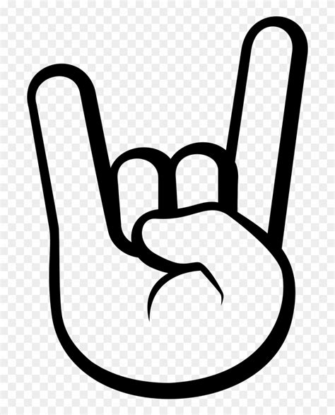 Emoji Sign Of The Horns Emoticon Symbol - Rock En Roll Emoji - Free Transparent PNG Clipart ...