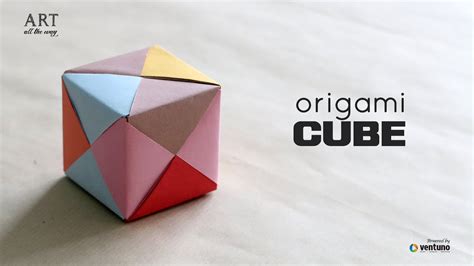 How to Fold an DIY : Origami 3D Cube - The Crafter Connection