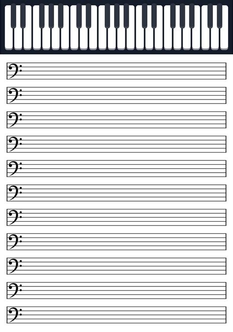 Printable Blank Piano Sheet Music