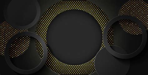 Black gold circle overlap background 682237 Vector Art at Vecteezy