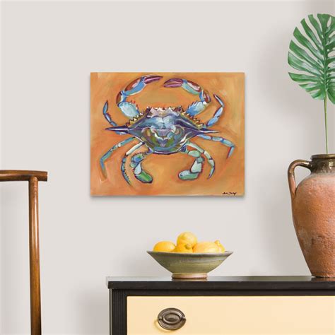 Blue Crab Canvas Wall Art Print, Wildlife Home Decor | eBay