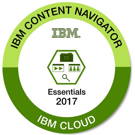 Badges: IBM Content Navigator Essentials - 2017 - IBM Skills Gateway - Global