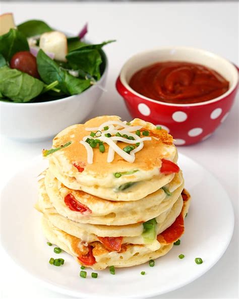 Pizza Pancakes - Quick & Easy Dinner Idea - Happiness is Homemade