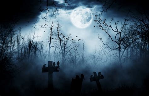 Premium Photo | Dark Horrorhalloween gravestone background