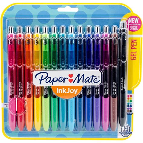 InkJoy Gel Pens Assorted .7mm 14pk | Paper mate pens, Paper mate, Gel pens