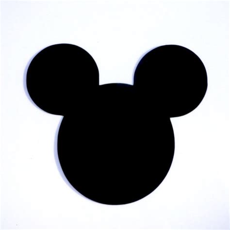 4 Mickey Mouse Head Ears Die Cut Disney's Mickey