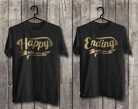 Desain Baju Couple Tulisan Lengan Panjang Depan Belakang | Gejorasain