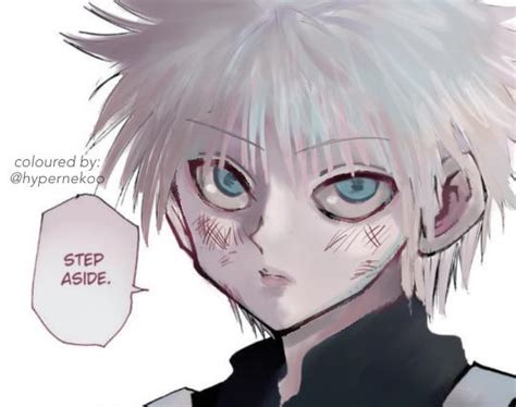 I coloured a Killua manga panel 💙 : r/HunterXHunter