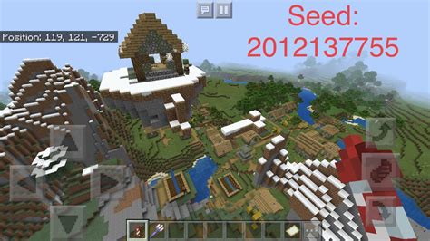 Minecraft bedrock DOUBLE abandoned village seed! This one has a floating house! Both close to ...