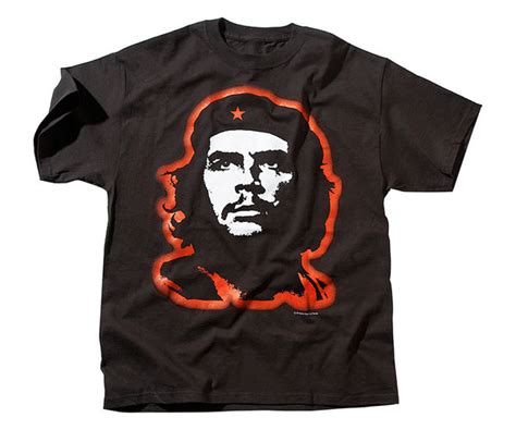 Che Guevara glowing red short sleeve black T-shirt – theCHEstore.com