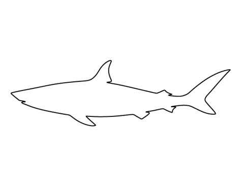 Shark Outline Printable - Printable Word Searches