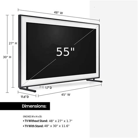 How wide is a 55 inch TV: 55 inch TV dimensions | Splaitor | Tv, Dimensions, Tv unit design modern