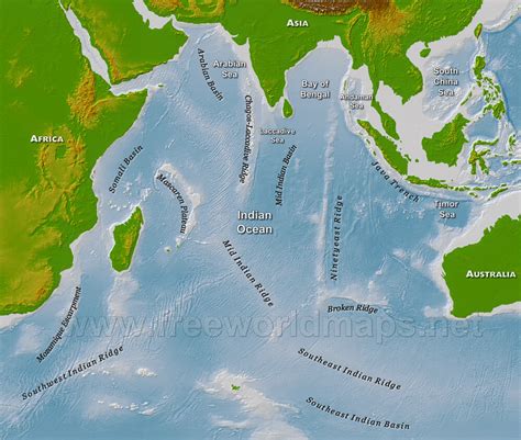 Geography and Map of the Indian Ocean