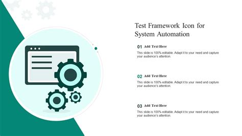 Test Framework Icon For System Automation PPT Template