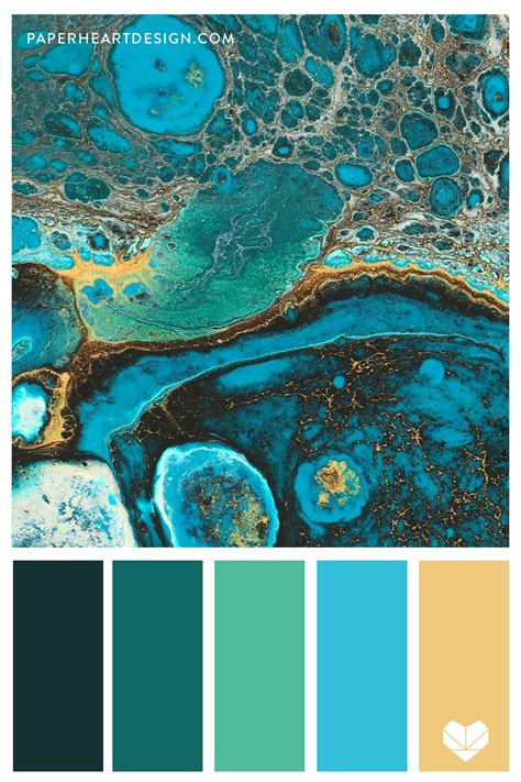 Turquoise Green and Gold Color Palette | Green colour palette ...