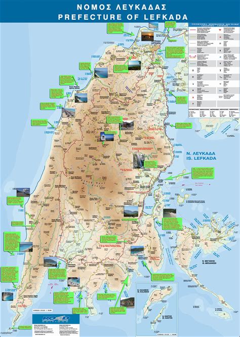 Romania Live: Harta turistica Insula Lefkada - Grecia