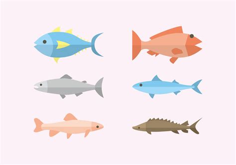 Flat Fish Illustration Vector 118780 Vector Art at Vecteezy