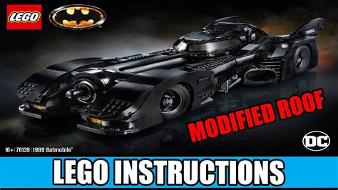 LEGO 76139 INSTRUCTIONS - 1989 BATMOBILE (Official Modified Roof Update ...