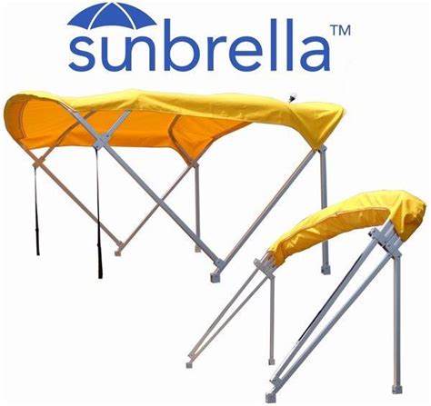 Sunbrella Bimini Tops | Pontoon & Deck Boat Magazine | Pontoon boat accessories, Boat bimini top ...