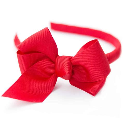 Classic Large Grosgrain Hair Bow on Medium Headband - Bows Etc.