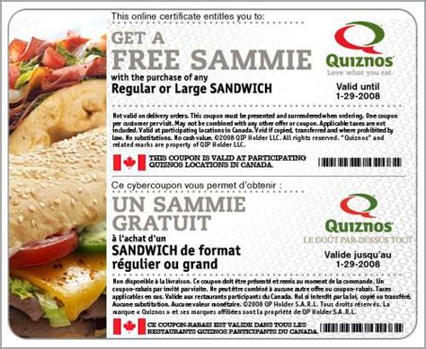 Quiznos Nutrition Facts Canada – Besto Blog