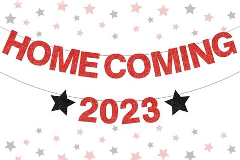 Amazon.com: Homecoming 2023 Banner - Red and Black 2023 Homecoming ...