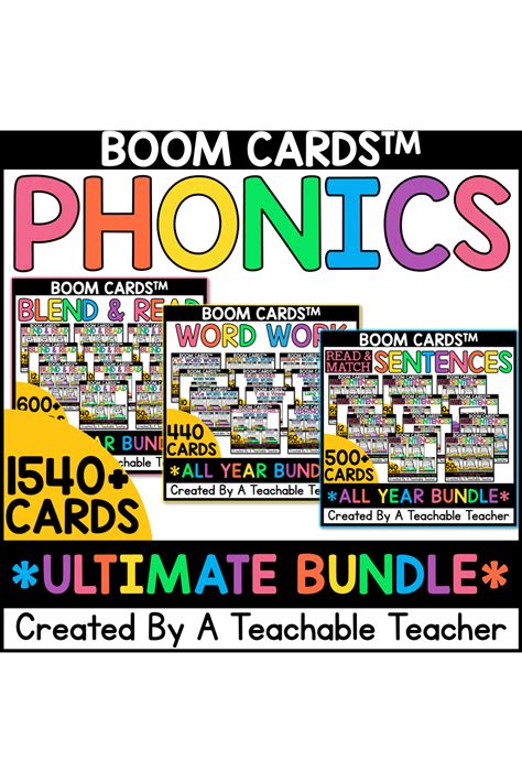 Phonics ULTIMATE BUNDLE Boom Cards™ - A Teachable Teacher