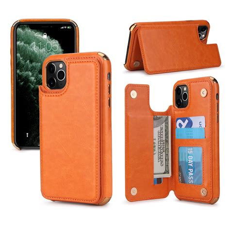 Dteck Wallet Case For iPhone 11 Pro Max 6.5 inch 2019, Slim Shockproof Protective Case with ...