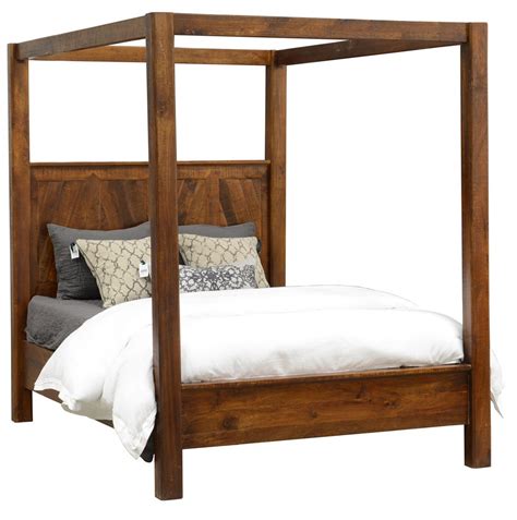 Kosas California King Wood Canopy Bed | Zin Home