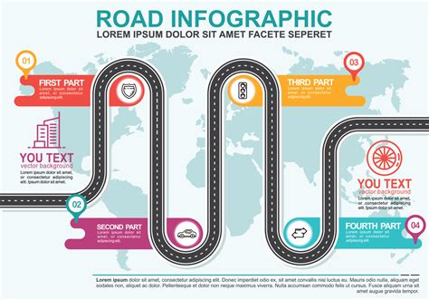 Roadmap Infographic 172765 Vector Art at Vecteezy