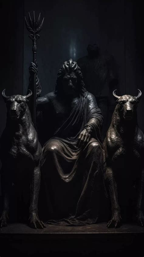 A haunting portrayal of hades the ancient greek god of the underworld ...