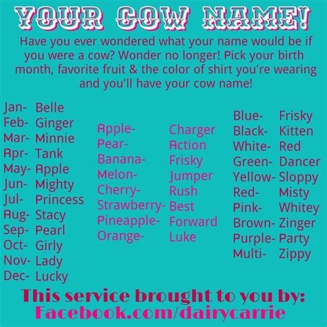 Cow names! | Cow names, Cute baby cow, Names