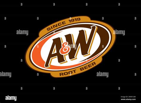 A&W Root Beer, Logo, Black Background Stock Photo - Alamy