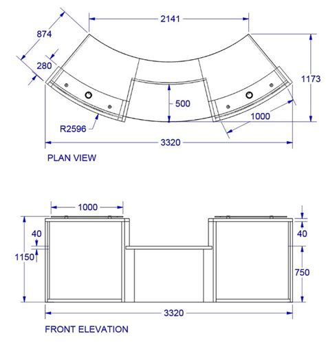 Circular Reception Desk Dimensions - Image to u