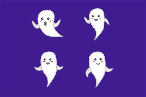 Ghost Cartoon, Halloween Clip Art Graphic by Eric Kusuma · Creative Fabrica