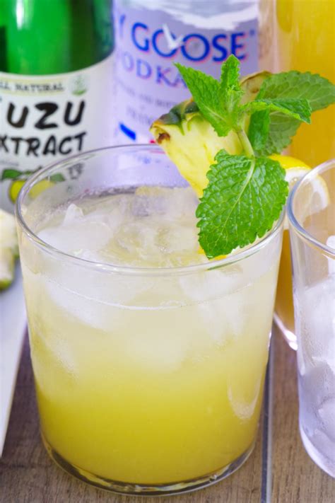 Pineapple Yuzu Cocktails - Funky Asian Kitchen