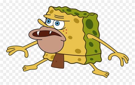 Spongegar Primitive Sponge Caveman Meme Minecraft Skin - Meme Stickers For Snapchat Clipart ...