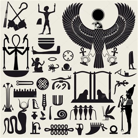 Egyptian Symbols and Sign SET 2 Stock Vector by ©ArtyUP 5872428