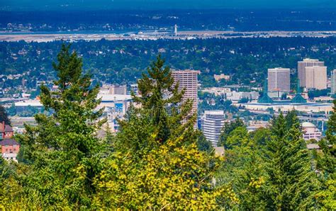 Aerial View of Portland Skyline, Oregon Stock Photo - Image of tourism, downtown: 103765818