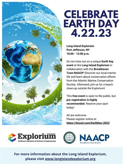 Earth Day Celebration 2023 - April 22th - Long Island Explorium