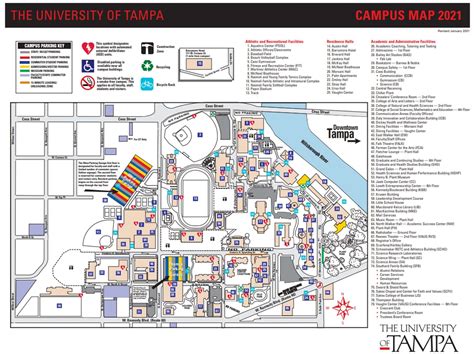 University of Tampa Campus Map