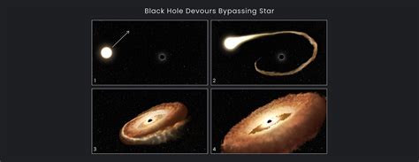 Hubble Finds Hungry Black Hole Twisting Captured Star Into Donut Shape | HubbleSite