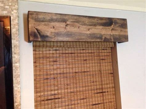 Custom Made Window Valance Rustic Wood Curtain by TheMiteredJoint | Wood valances for windows ...