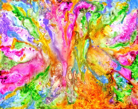 Luscious Colorful Modern Abstract With Pastel Shades (2016) Acrylic ...