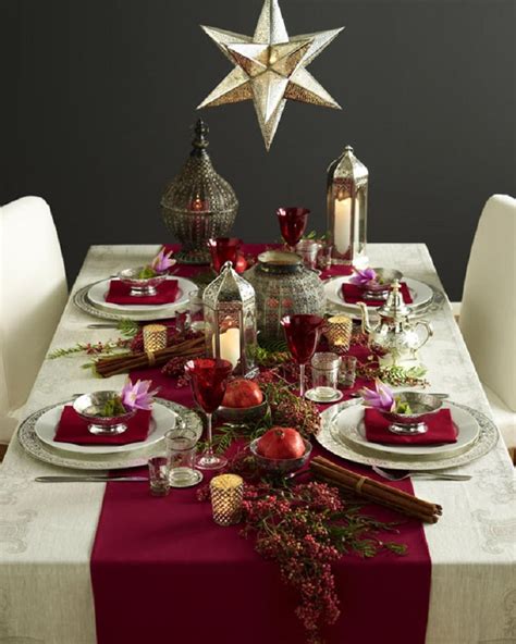 40 Christmas Dinner Table Decoration Ideas - All About Christmas