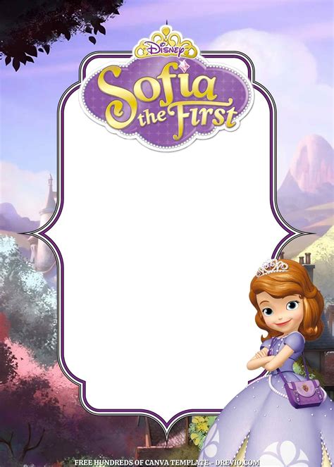 Free Sofia the First Birthday Invitations | Download Hundreds FREE PRINTABLE Birthday Invitation ...