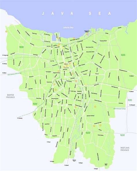 Peta Jakarta Lengkap dengan Kabupaten dan Kota - Forumsyair