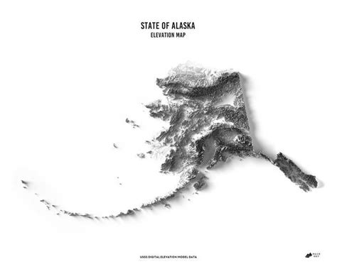 Alaska Elevation Map