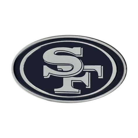 FANMATS NFL - San Francisco 49ers Chromed Metal 3D Emblem 15625 - The Home Depot