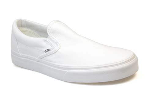 Vans White Slip Ons oxforddynamics.co.uk